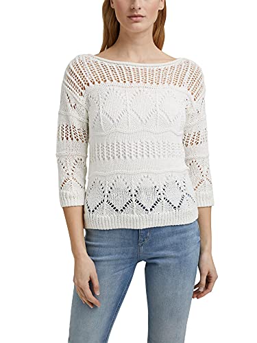 ESPRIT Damen Pullover 041ee1i308, Off White (110), XXL von ESPRIT