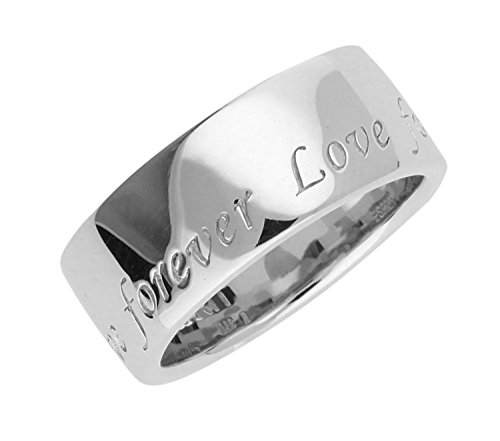 ESPRIT Damen Ring Silber Pure Love ESRG91736A1, Ringgröße:50 (15.9 mm Ø) von ESPRIT