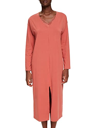 ESPRIT Damen Seasonal LACE 2 SUS pj s_ll_ls Pyjamaset, Terracotta, 42 von ESPRIT