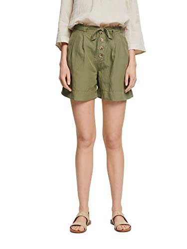 ESPRIT Damen Shorts 042ee1c307, Light Khaki, 32 von ESPRIT