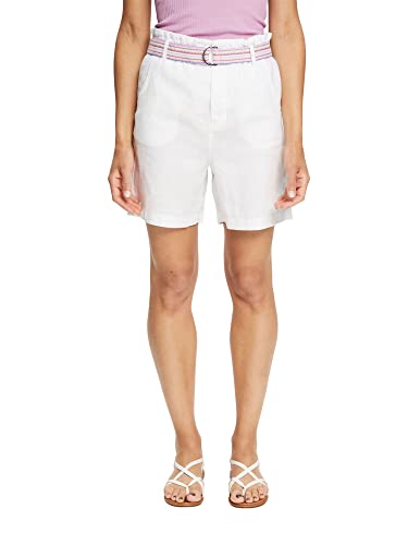 ESPRIT Damen Shorts 052ee1c301, Weiß, 32 von ESPRIT