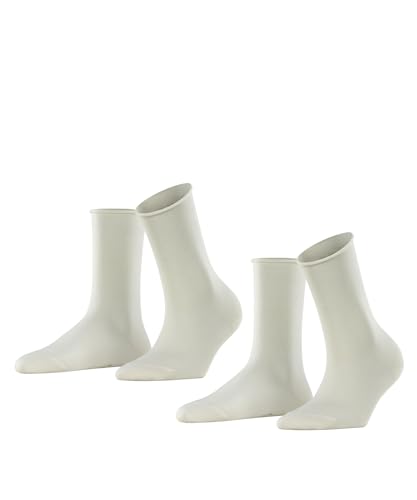 ESPRIT Damen Socken Basic Pure Multipack W So Baumwolle einfarbig 2 Paar, Weiß Off-White 2040, 39-42 von ESPRIT