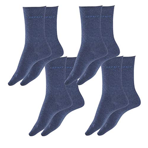 ESPRIT Damen Socken Basic Pure 4er Pack, Größe:35-38, Farbe:Navyblue m (6490) von ESPRIT