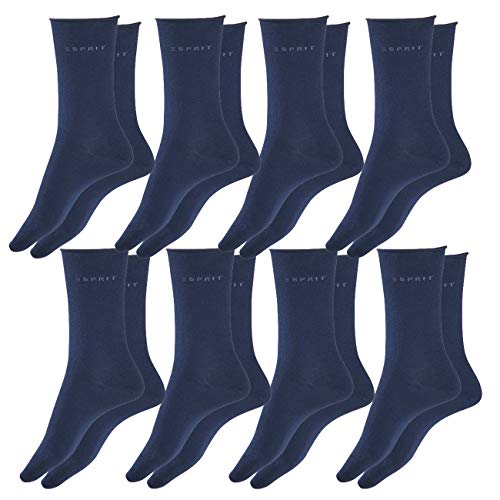 ESPRIT Damen Socken Basic Pure 8er Pack, Größe:35-38, Farbe:Marine (6120) von ESPRIT