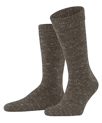 ESPRIT Damen Socken Festive Boot W SO Wolle Baumwolle Kaschmir einfarbig 1 Paar, Braun (Mouline 0523), 39-42 von ESPRIT