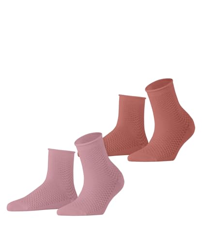 ESPRIT Damen Socken Fine Mesh Multipack W Sso Baumwolle einfarbig 2 Paar, Mehrfarbig Red Pink 0020, 35-38 ESPRIT Damen Socken Fine Mesh Multipack W Sso Baumwolle einfarbig 2 Paar, Mehrfarbig Red Pink 0020, 35-38 von ESPRIT