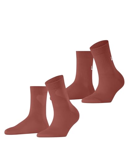 ESPRIT Damen Socken Heart & Love Multipack W Sso Baumwolle gemustert 2 Paar, Rot Rust Red 8721, 39-42 von ESPRIT