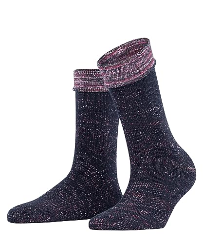 ESPRIT Damen Socken Multicolour Boot Biologische Baumwolle Wolle einfarbig 1 Paar, Blau (Space Blue 6116), 39-42 von ESPRIT