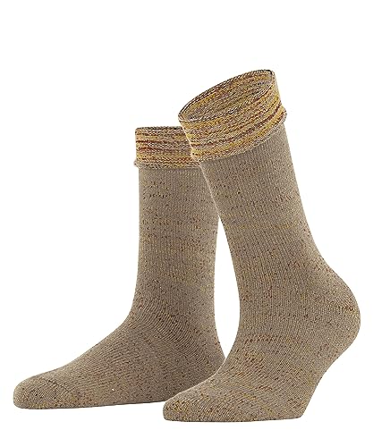 ESPRIT Damen Socken Multicolour Boot Biologische Baumwolle Wolle einfarbig 1 Paar, Braun (Camel 5038), 35-38 von ESPRIT
