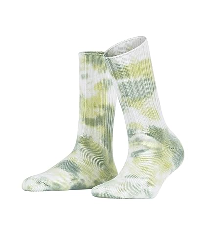 ESPRIT Damen Socken Tennis Tie Dye W SO Baumwolle gemustert 1 Paar, Weiß (Off-White 2010), 35-38 von ESPRIT