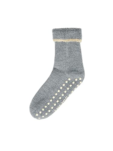 ESPRIT Damen Hausschuh-Socken Cozy W HP Wolle rutschhemmende Noppen 1 Paar, Grau (Mid Grey Melange 3530), 35-38 von ESPRIT