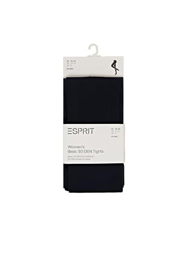 ESPRIT Damen Strumpfhose 50 DEN W Ti halb-blickdicht einfarbig 1 Stück, Blau Marine 6120-O, 44-46 von ESPRIT