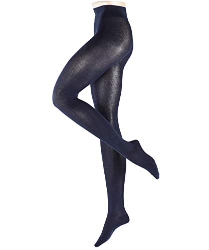ESPRIT Damen Strumpfhose Cotton Feeling W Ti Baumwolle einfarbig 1 Stück, Blau Marine 6120, 42-44 von ESPRIT