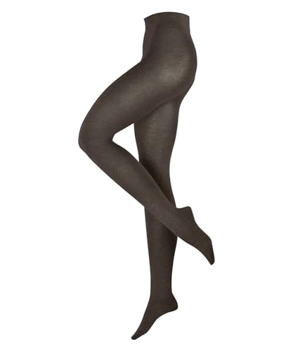 ESPRIT Damen Strumpfhose Plain W Ti Baumwolle Wolle einfarbig 1 Stück, Braun Chocolate 5004, 38-40 von ESPRIT