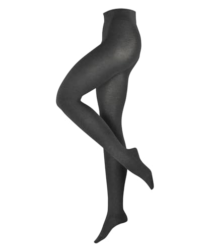 ESPRIT Damen Strumpfhose Plain W Ti Baumwolle Wolle einfarbig 1 Stück, Grau Dark Rock 3093, 38-40 von ESPRIT