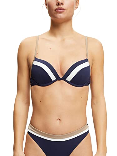 ESPRIT Damen Tayrona Beach Rcs Pad.plunge Bikini, Navy, A EU von ESPRIT