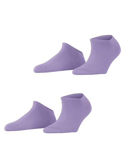ESPRIT Damen Uni 2-Pack W SN Baumwolle kurz einfarbig 2 Paar Sneakersocken, Blickdicht, Lila (Lupine 6903), 3-5 (2er Pack) von ESPRIT