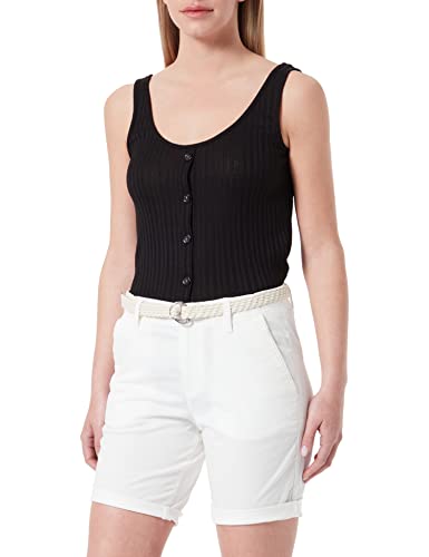 ESPRIT Damen With Belt, Bermuda Shorts, Weiß, 34 EU von ESPRIT