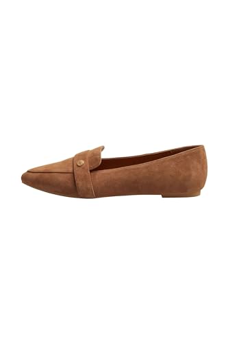 ESPRIT Damen modischer Penny Loafer, 235 Caramel D, 36 EU von ESPRIT