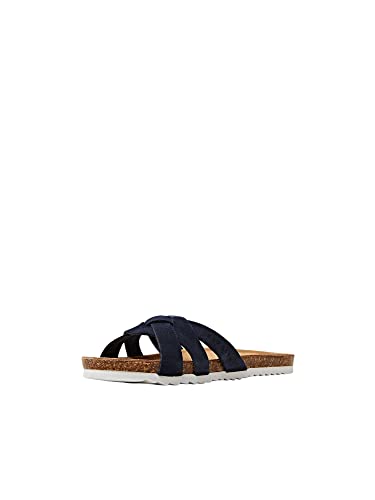 ESPRIT Damen modischer Tieffußbett Slipper, Navy, 36 EU von ESPRIT