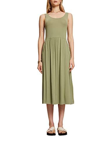 ESPRIT Damen 063EE1E310 Kleid, 345/LIGHT Khaki, L ESPRIT Damen 063EE1E310 Kleid, 345/LIGHT Khaki, L von ESPRIT