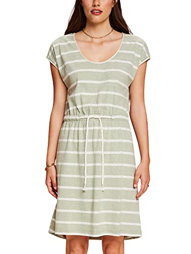 ESPRIT Damen 053EE1E317 Kleid, 266/PALE Khaki 2, S von ESPRIT