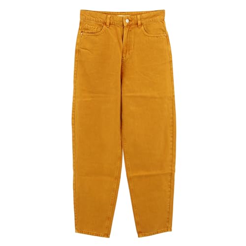 ESPRIT EDC by, High Rise Mom Fit, Damen Jeans Denim Ohne Stretch Honiggelb W 33 L 30 von ESPRIT
