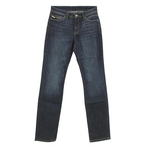 ESPRIT EDC by, Low Rise Straight Fit, Damen Jeans Stretchdenim Darkblue Used W 27 L 32 von ESPRIT
