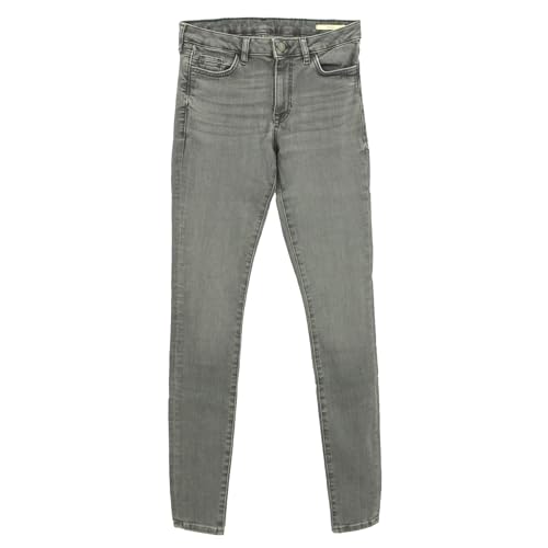 ESPRIT EDC by, Medium Rise Skinny, Damen Jeans Stretchdenim Midgrey W 26 L 32 von ESPRIT