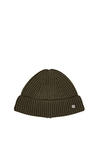 ESPRIT Damen 072CA1P301 Beanie-Mütze, 356/DARK Khaki 2, 1SIZE von ESPRIT