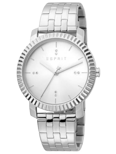 ESPRIT ES1L185M0045 Menlo Silver Uhr Damen-Uhr Edelstahl Silber von ESPRIT