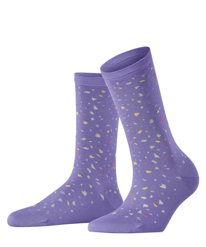 ESPRIT Damen Socken Terrazzo Sock W So Viskose gemustert 1 Paar, Lila Thimble 6996, 35-38 von ESPRIT