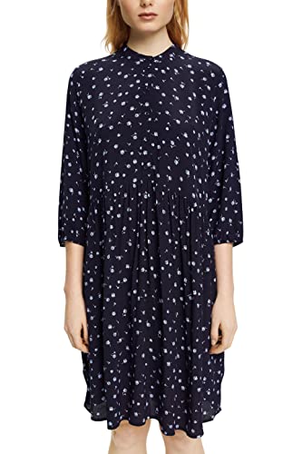 ESPRIT Damen 993ee1e307 Kleid, Navy, 36 von ESPRIT