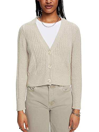 ESPRIT Gerippter Baumwoll-Cardigan von ESPRIT