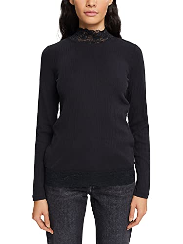 ESPRIT Damen 112EE1K315 T-Shirt, 001/BLACK, L von ESPRIT