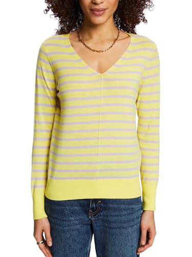 ESPRIT Damen 994ee1i305 Pullover, 771/Pastel Yellow, Large von ESPRIT