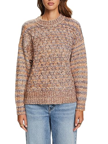 ESPRIT Gestreifter Zopfstrick-Pullover von ESPRIT