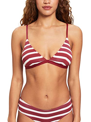 ESPRIT Damen Brela Beach Rcs Pad.bra Top Bikini, Dark Red 3, B EU von ESPRIT