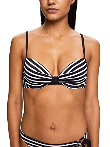 ESPRIT Damen Hamptons Beach Ay Rcs Pad.bra Bikini, Black 3, B EU von ESPRIT