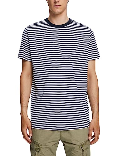 ESPRIT Gestreiftes Jersey T-Shirt, 100% Baumwolle von ESPRIT