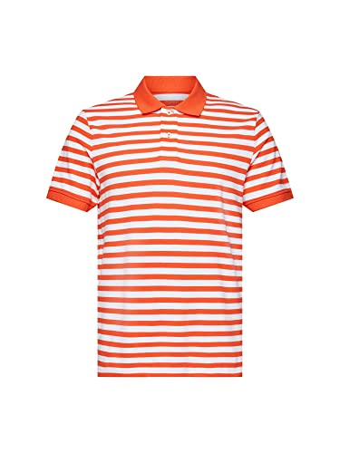 ESPRIT Herren 993EE2K302 Polohemd, 637/ORANGE RED 3, XS von ESPRIT