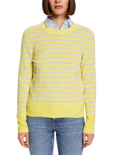 ESPRIT Damen 994ee1i308 Pullover, 771/Pastel Yellow, Medium von ESPRIT