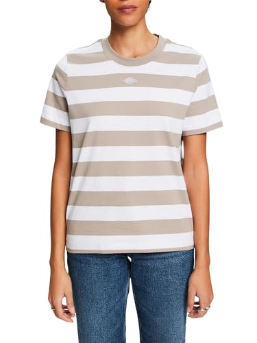 ESPRIT Streifen-T-Shirt aus Pima-Baumwolle mit Stickerei von ESPRIT