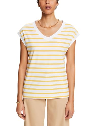 ESPRIT Damen 044ee1k312 T-Shirt, 732/Sunflower Yellow, X-Small von ESPRIT