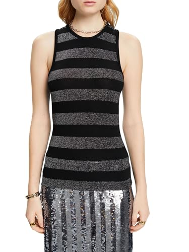 ESPRIT Gestreiftes Tank Top im Glitzer-Look von ESPRIT