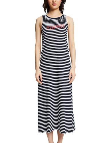 ESPRIT Damen Mia Grs Ns S-sless Nachthemd, 402/Navy 3, 38 von ESPRIT