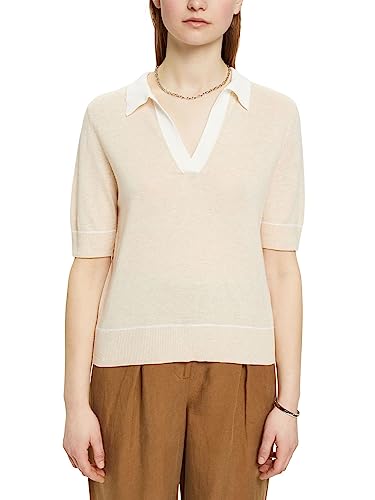 ESPRIT Damen 023ee1i306 Pullover, 288/Sand 4, M von ESPRIT