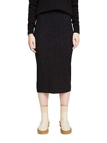 ESPRIT Damen 112EE1D301 Rock, 003/BLACK 3, M von ESPRIT