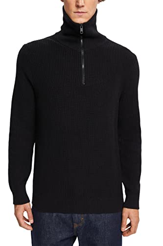 ESPRIT Herren 112EE2I304 Pullover, 001/BLACK, S von ESPRIT