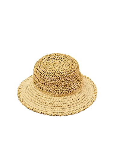 ESPRIT Damen 043ea1p311 Beanie-Mütze, 295/CREAM BEIGE, S von ESPRIT